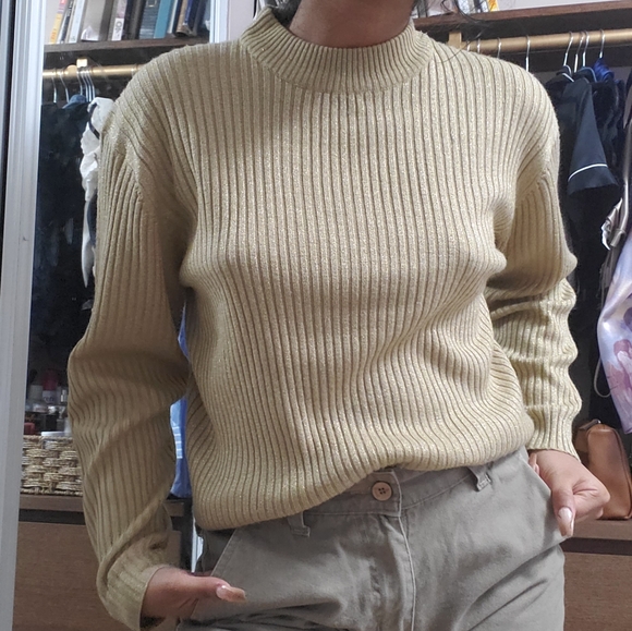 Vintage Ribbed knit sweater - Picture 1 of 4